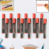 Premium Permanent Red Marker Pen Set