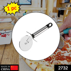 Stainless Steel Pizza Cutter, Pastry Cake Slicer, Sharp, Wheel Type