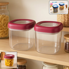 Supermom Transparent Twist Lock Kitchen Storage Container Set (Approx 800ML & 2Pc)