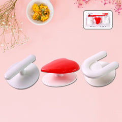 Adhesive Wall Hook Set For KItchen, Bathroom & Home (3pc)
