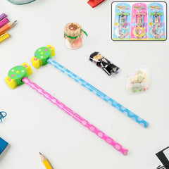 Fun Candy Design Pencil Set with Accessories (1 Set / Mix Design)