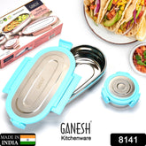 Ganesh Stainless Steel Lunch Box & Container Set of 2