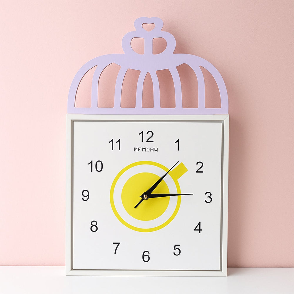 Decorative Square Wall Clock Battery Operated – 1 Pc