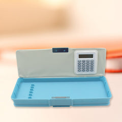 Magnetic Geometry Box - Double-Sided Pencil Case with Calculator for Students