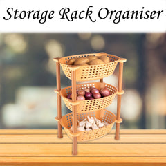 Multipurpose Plastic Storage Rack Organiser, Diwali - 3 pcs