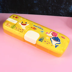Magic LED Light-Up Cartoon Kids' Pencil Box - Dual Compartment Organizer