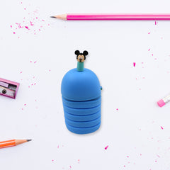 Silicone Telescopic Pencil Case – Large Capacity, Zipper Closure, Perfect for School & Office