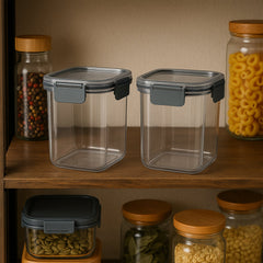 Apex Press N’ Lock Pro Airtight Food Storage Container Set – 2-Piece 900ml BPA-Free Freshness Keepers
