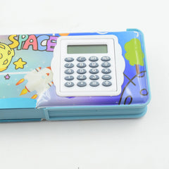 Magnetic Geometry Box - Double-Sided Pencil Case with Calculator for Students
