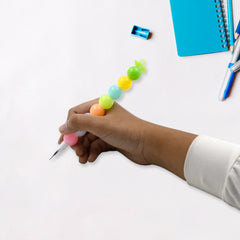 Stylish Pearls Pen Set – Fancy Multicolor Non-Sharpening Moti Gel Pens for Kids (12 Pc Set)