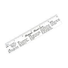 Romans Road Scripture Printed Plastic Ruler 6 Inch