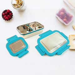 Apex Jerry Lunch Box Premium Stainless Steel Food Container (2 Pc / 700+200 ML Approx)