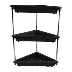 3-Layer Multipurpose Plastic Corner Storage Rack