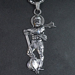 Hanuman Ji Pendant with Gada Religious Jewellery for Men and Women (1 Pc)