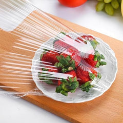100-Pack Universal Elastic Food Freshness Covers for Bowls & Plates