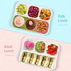 Leak-Proof Lunch Box with 4 Compartments for School & Office Use