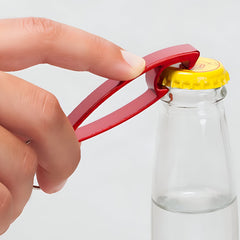 2 in 1 Compact Metal Bottle Opener with Keyring (1 Pc)