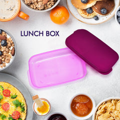Unbreakable Leak-Proof BPA-Free Lunch Box with 2 Containers & Spoon