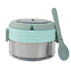 Ganesh Tiara 400ml Stainless Steel Insulated Lunch Box with Leakproof Lid & Folding Spoon