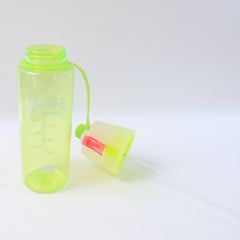 Plastic Dual Function Sports Water Bottle with Built-in Mist Spray and Leakproof Cap (600ML / 1 Pc)
