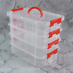 4-Layer Transparent Multipurpose Plastic Storage Box