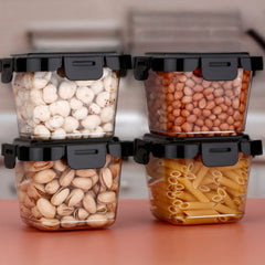 KikiKart SmileyGo 4-Piece Leak-Proof Food Storage Container Set (500ml)
