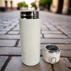 Smart Vacuum Insulated Water Bottle with LED Temperature Display, Cold & Hot | Leak Proof | Office Bottle | Gym | Home | Kitchen | Hiking | Trekking | Travel Bottle (Mix Color & Design / 420 ML)