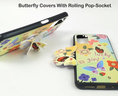 Butterfly Case With socket Case For Realme 8