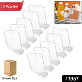 Plastic Storage Baskets Space allocator, Refrigerator Organizer Bins partition Clip (10 Pcs Set)