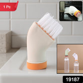 Smart Bottle-Attachable Deep Cleaning Brush for Kitchen & Bath