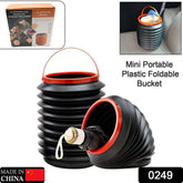 Foldable Storage Bucket , Water Container & Dustbin Multiuse Bucket For Home , Car & Kitchen Use Bucket