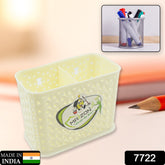 multipurpose Holder for Desk, Plastic Pen Pots Desk Organizers Pots Holder Stationary Supplies for Office, Home, School Non-slip Silicone Bottom