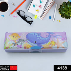 Multipurpose Cartoon Pencil Case – Double Deck Compass Box with 2 Compartments