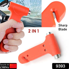 Car Safety Hammer - Emergency Rescue Tool with Window Breaker & Seatbelt Cutter