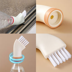 Smart Bottle-Attachable Deep Cleaning Brush for Kitchen & Bath