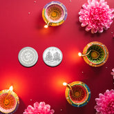 866 Silver Coin For Gift Pooja