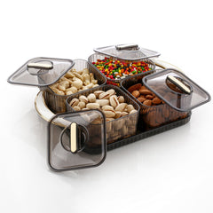 Liger Luxury Delight 4-Piece Dryfruit Storage Box (1 Set)