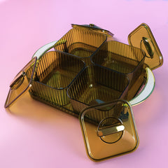 Liger Luxury Delight 4-Piece Dryfruit Storage Box (1 Set)