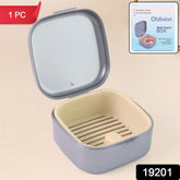 KikiKart Pro-Care Hygienic Dental Appliance Storage Case with Draining Tray & Lid