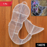 Enchanting Mermaid Treasure Keeper: Multi-Compartment Jewelry & Craft Organizer