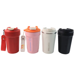Elite 450ml Stainless Steel Insulated Travel Mug – Leak-Proof Flip Lid for Hot & Cold Drinks