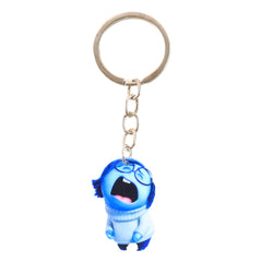 Charming Blue Girl Cartoon Keychain & Bag Charm for Kids
