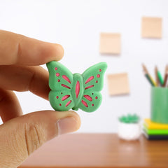 Butterfly Shape Eraser Rubber (25 Pc / Mix Colour & Design)