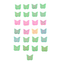 Butterfly Shape Eraser Rubber (25 Pc / Mix Colour & Design)