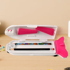 KikiKart's Fly High Adventure Stationery Organizer with LED Light & Built-In Sharpener