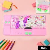 Multi Purpose Gadget Jumbo Pencil Box Compass Jumbo 2 Side Slot Geometry Box Compass Use School , Traveling & Studio