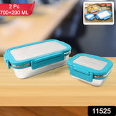 Apex Jerry Lunch Box Premium Stainless Steel Food Container (2 Pc / 700+200 ML Approx)