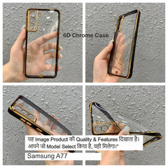 6D Chrome Soft Case Case For Samsung A77