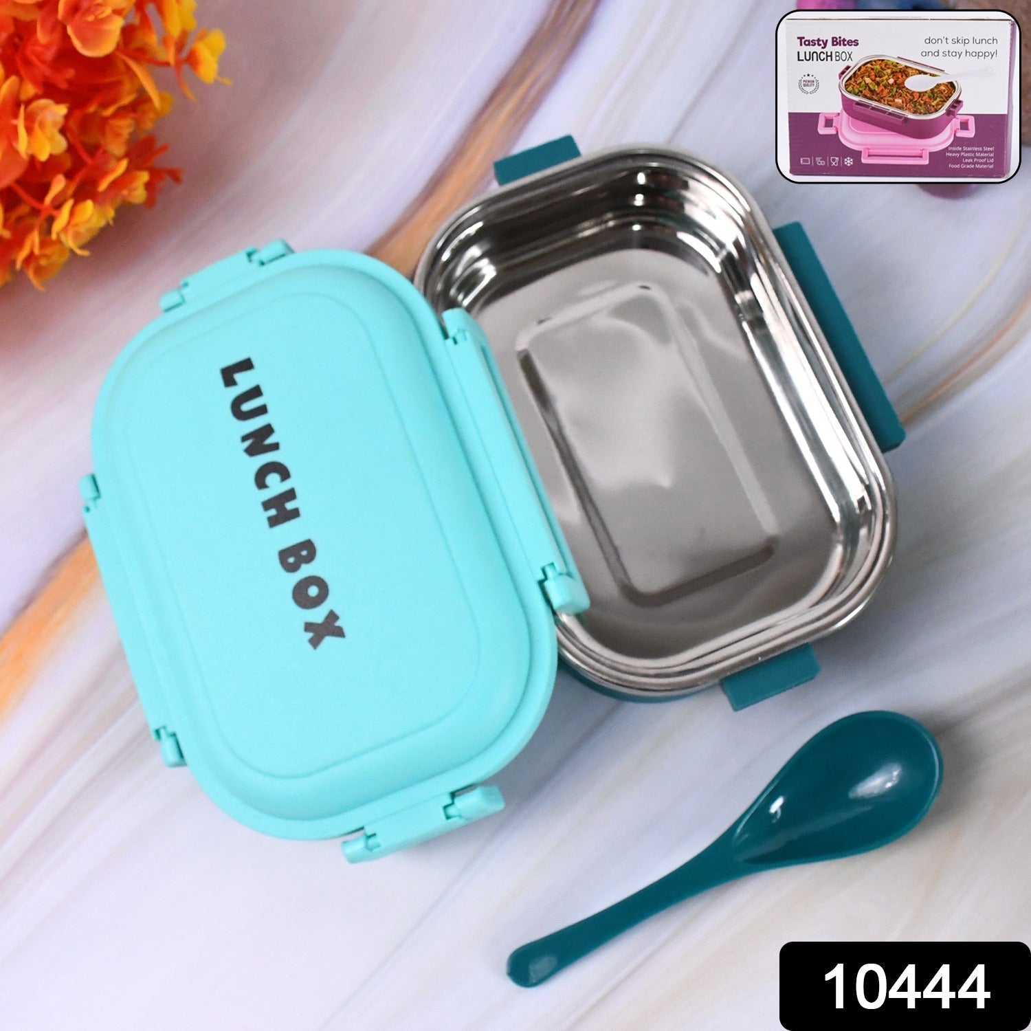 Customize Insulated Testy Stainless Steel Leakproof Lunch Box With Spoon (1 Set)