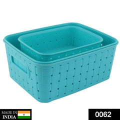 Smart Baskets for Storage(Set of 3) Sky Blue